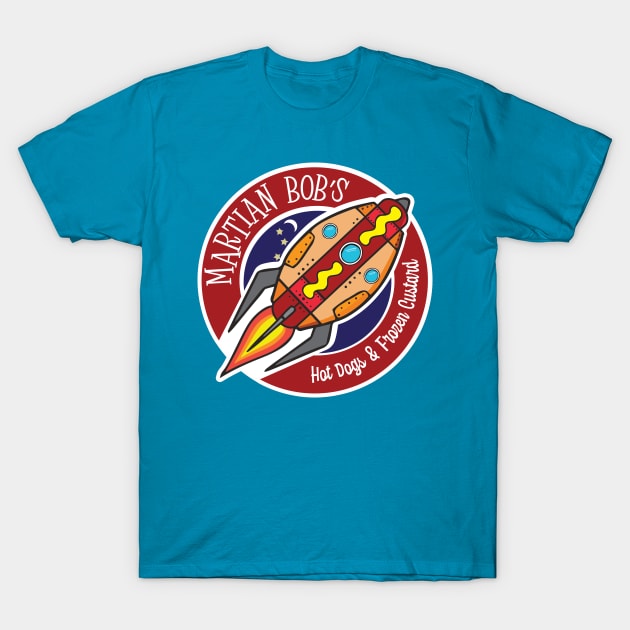 Martian Bob's Hot Dogs & Frozen Custard T-Shirt by BoxDugArt